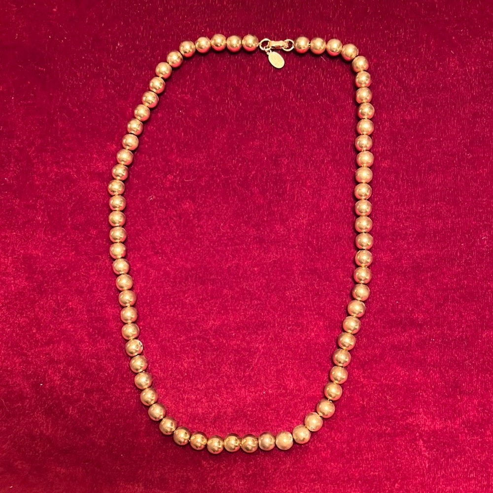 Vintage PARKLANE gold tone beads on fine chain. Heavy. - Picture 1 of 3